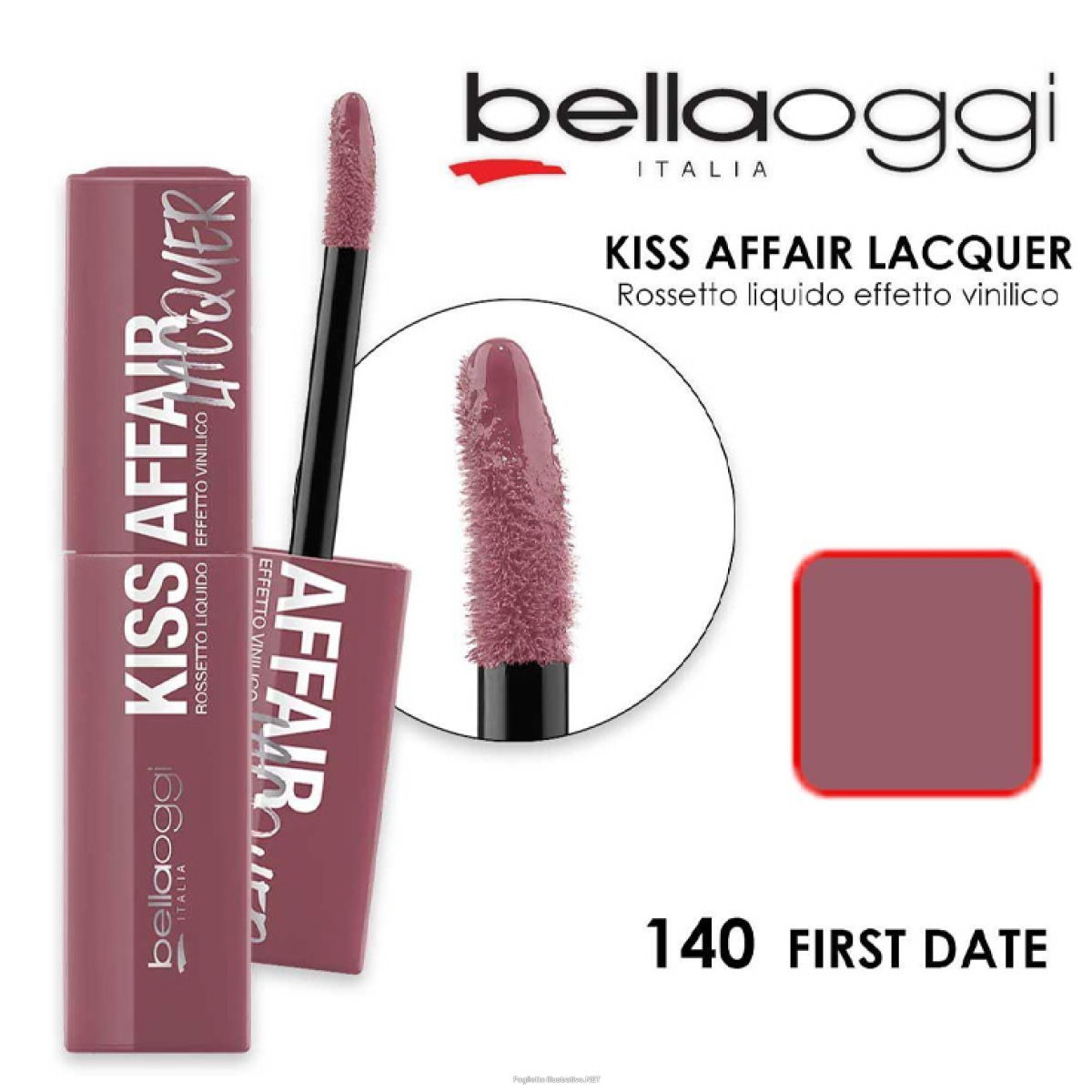 Trova Offerte di Bellaoggi - Kiss Affair Laquer - Rossetto Fluido N. 140 First Date e compra online