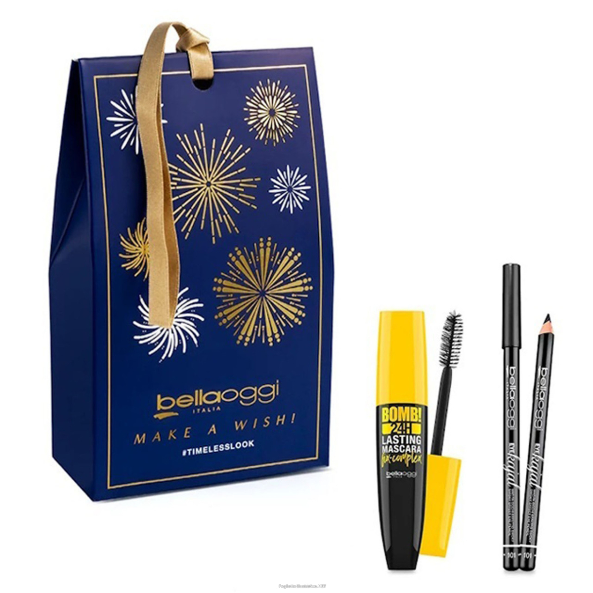 Trova Offerte di bellaoggi make a wish mini kit bomb h24 mascara + midnight eyeliner e compra online