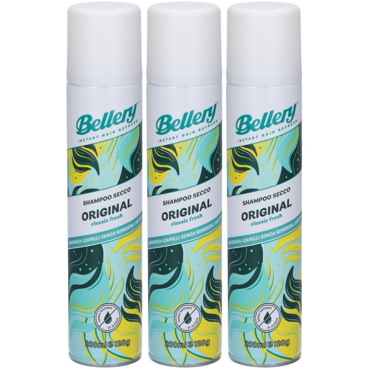 Trova Offerte di bellery original shampoo secco 3x200 ml e compra online