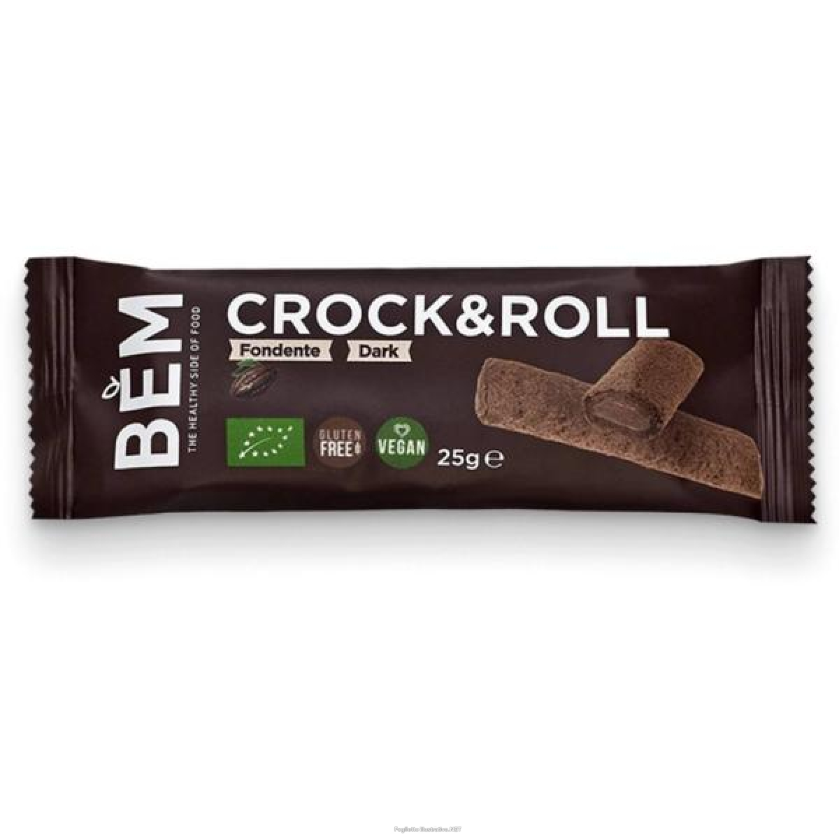 Trova Offerte di bem crock&roll dark 25 g - snack croccante al cioccolato fondente e compra online