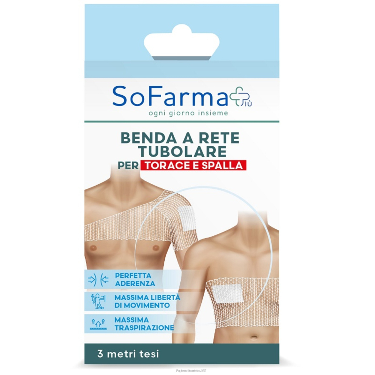 Trova Offerte di benda a rete tubolare sofarmapiu' per torace e spalle 3 metri tesi e compra online
