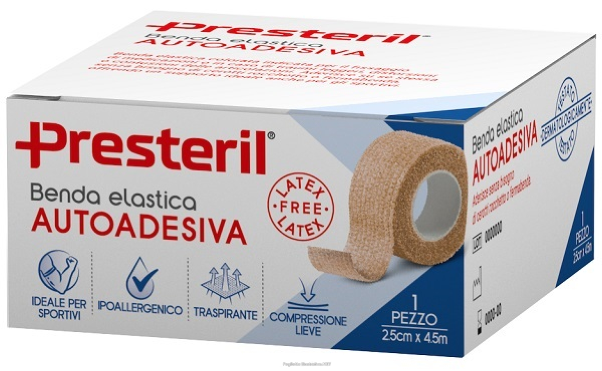 Trova Offerte di benda elastica autoadesiva latex free presteril cm 2,5x4,5 m tesi skin e compra online