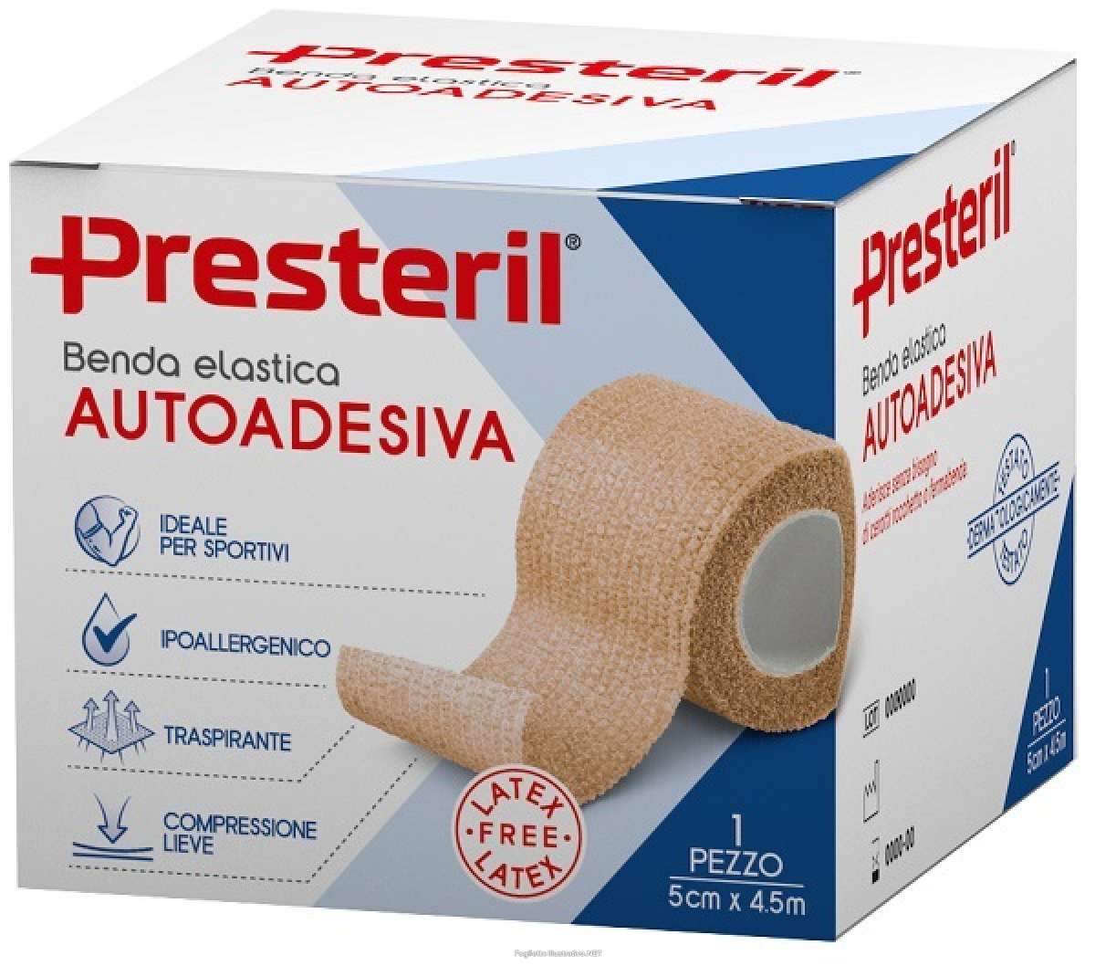 Trova Offerte di benda elastica autoadesiva latex free presteril cm 5x4,5 m tesi skin e compra online