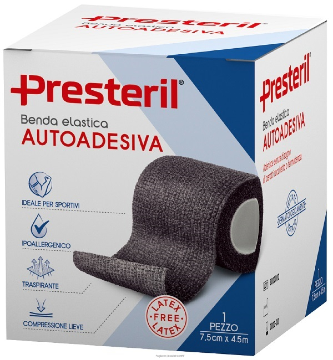 Trova Offerte di benda elastica autoadesiva latex free presteril cm 7,5x4,5 m tesi nero e compra online