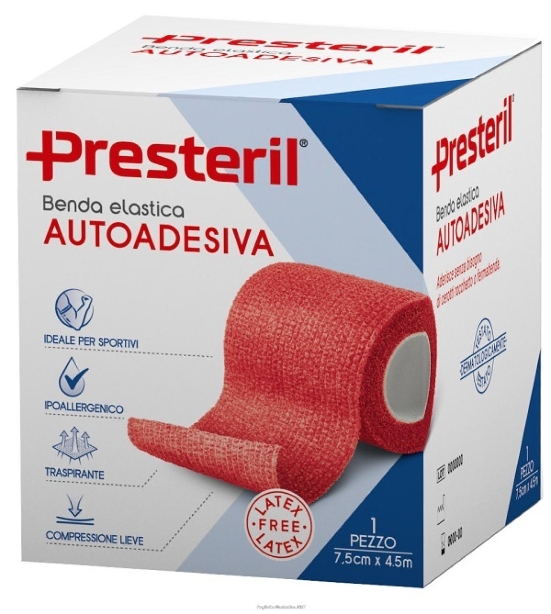 Trova Offerte di benda elastica autoadesiva latex free presteril cm 7,5x4,5 m tesi rosso e compra online
