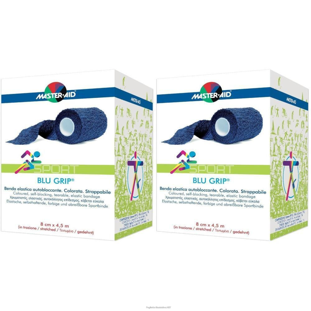 Trova Offerte di benda elastica autobloccante master-aid blugrip 8x4,5 2x1 pz bendaggio e compra online
