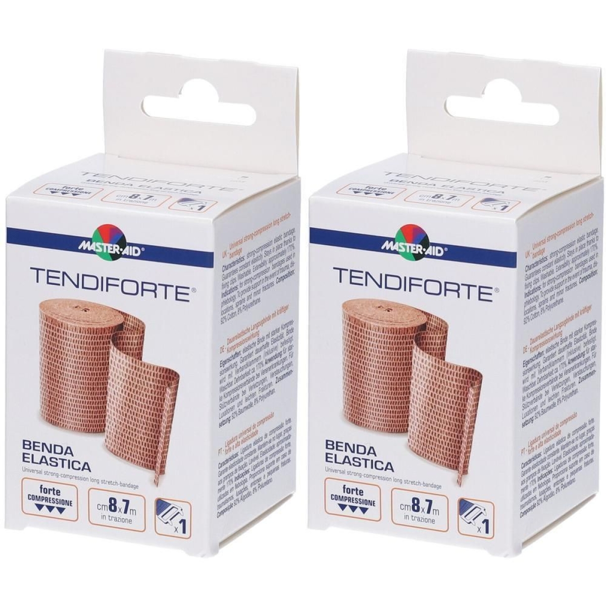Trova Offerte di Benda elastica master-aid tendiforte 8x7 2x1 pz bendaggio/i e compra online