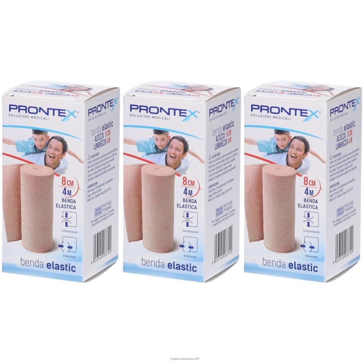 Trova Offerte di benda elastica prontex 8 cm 3x1 st e compra online