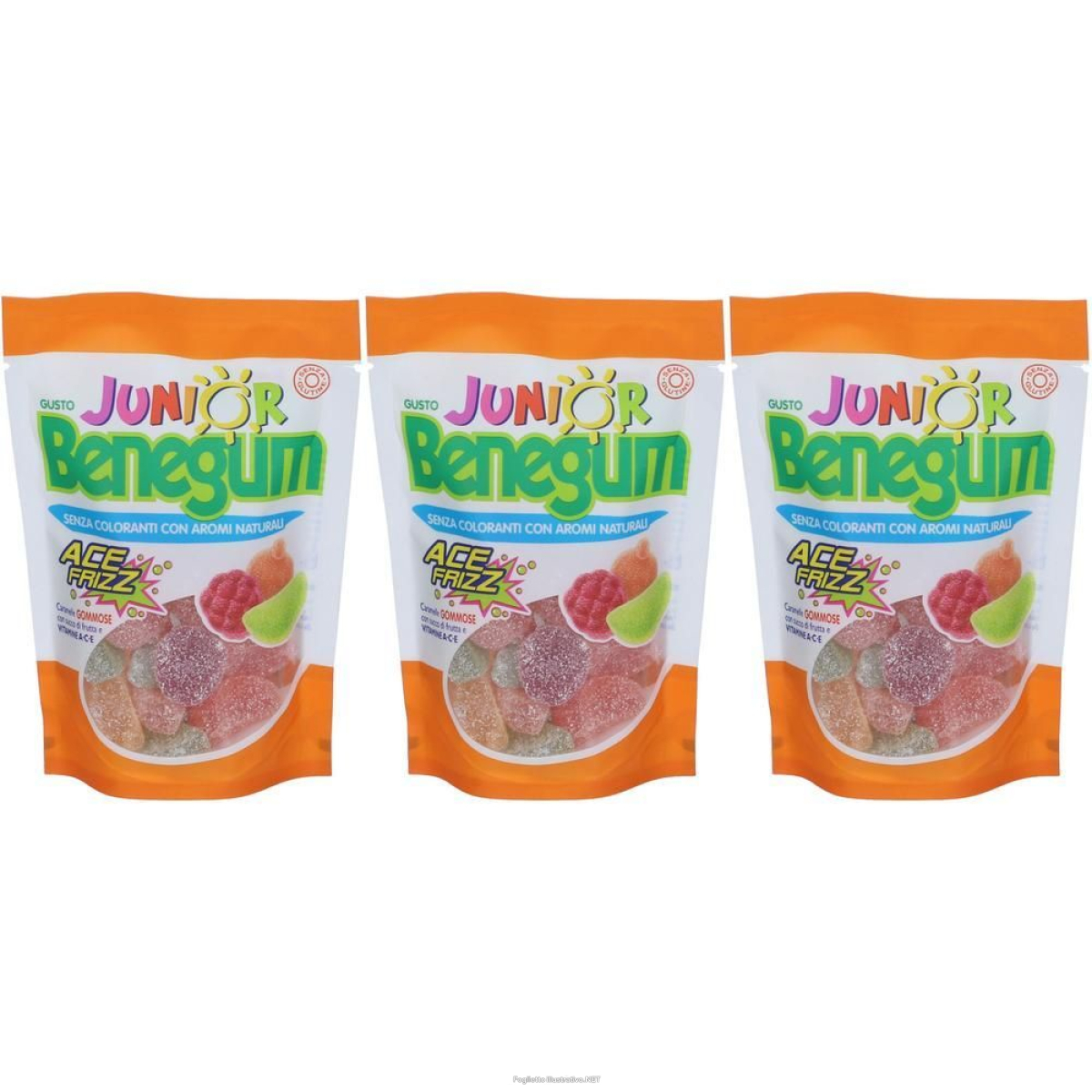 Trova Offerte di benegum junior ace frizz caramelle gommose 3x90 g e compra online