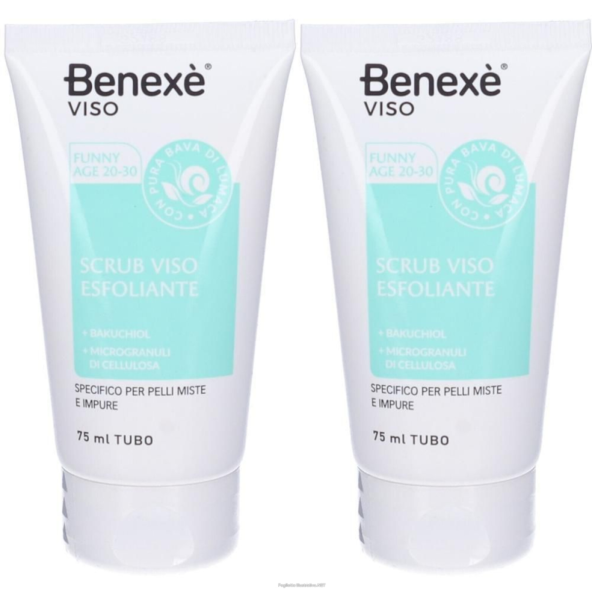 Trova Offerte di benexé viso funny age 20-30 scrub esfoliante 2x75 ml e compra online