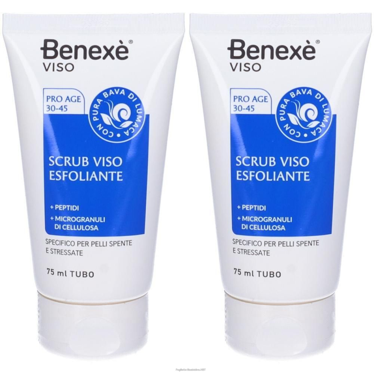 Trova Offerte di benexé viso pro age 30-45 scrub esfoliante 2x75 ml e compra online