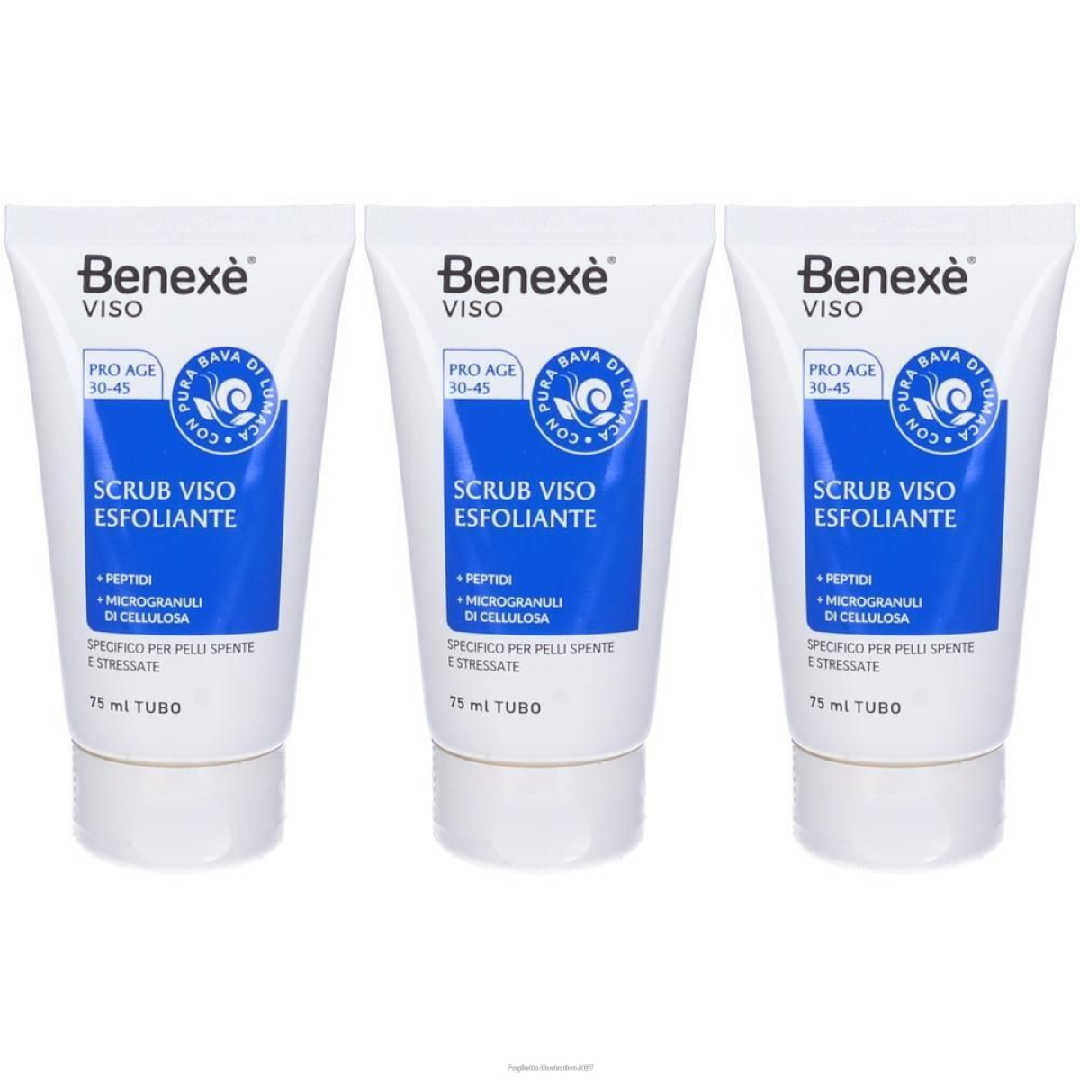 Trova Offerte di benexé viso pro age 30-45 scrub esfoliante 3x75 ml e compra online