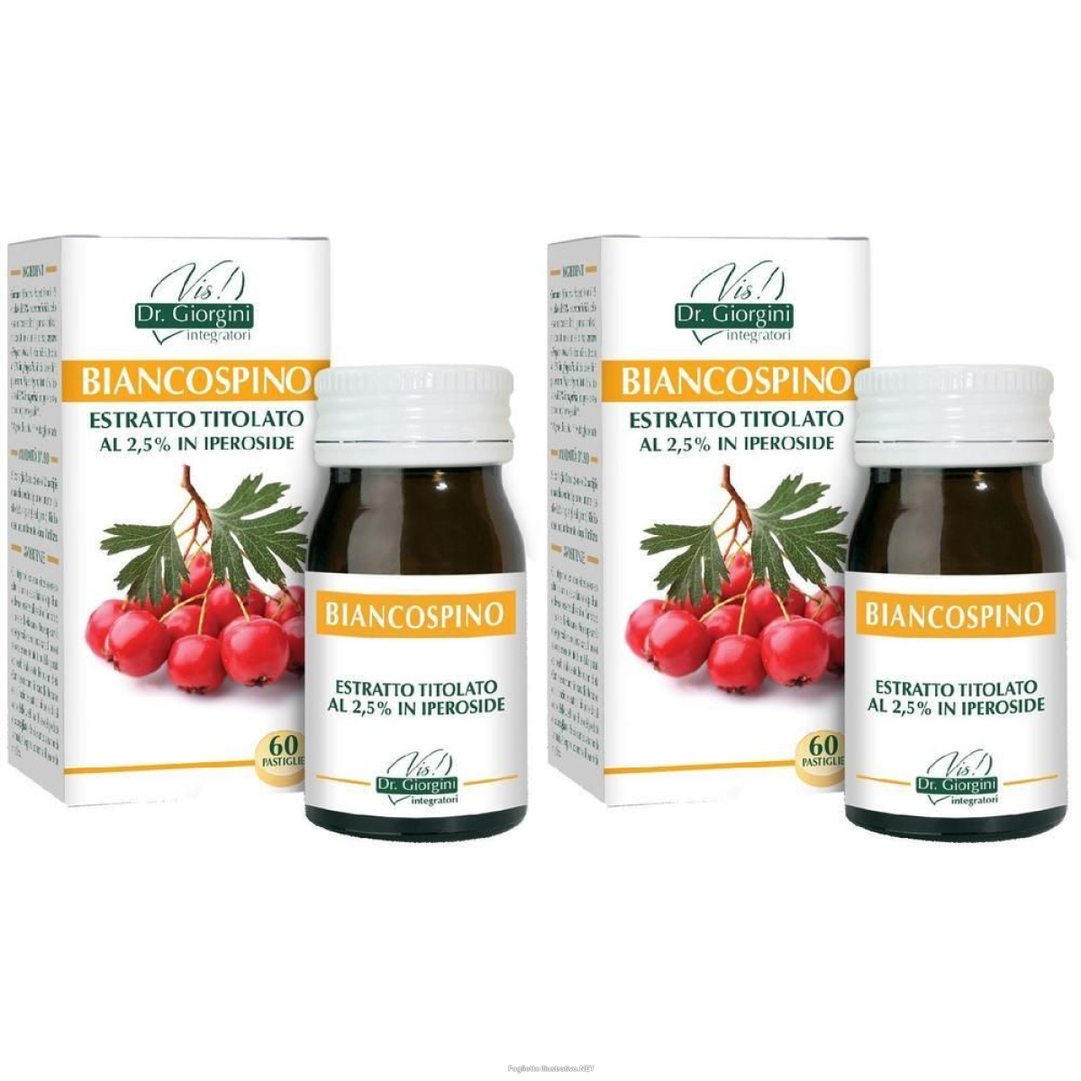 Trova Offerte di biancospino estratto titolato 60 pastiglie 2x60 pz e compra online