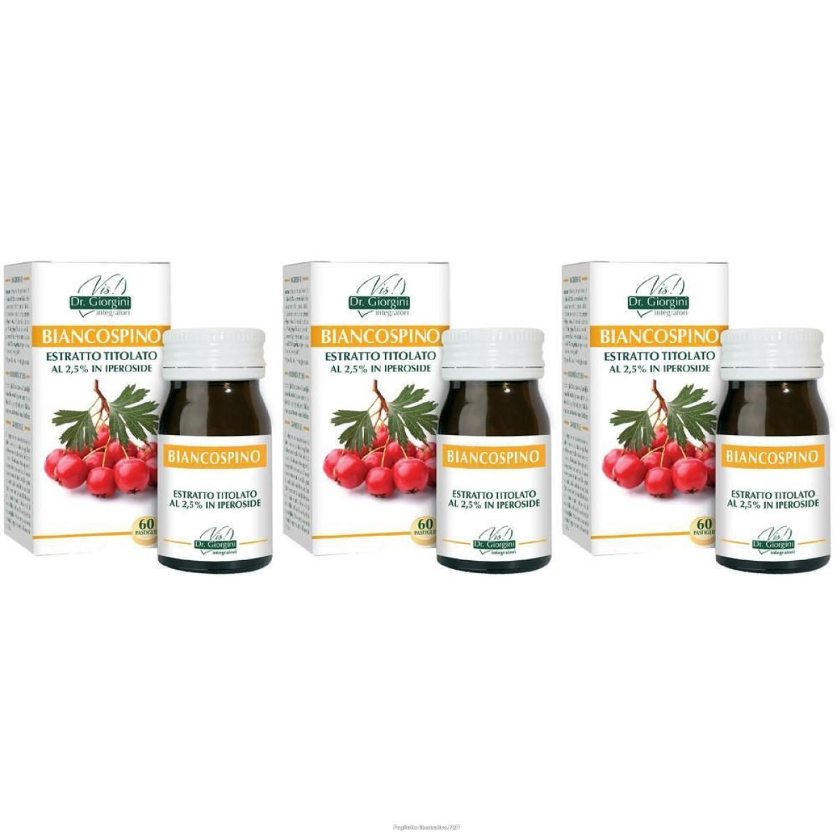 Trova Offerte di biancospino estratto titolato 60 pastiglie 3x60 pz e compra online