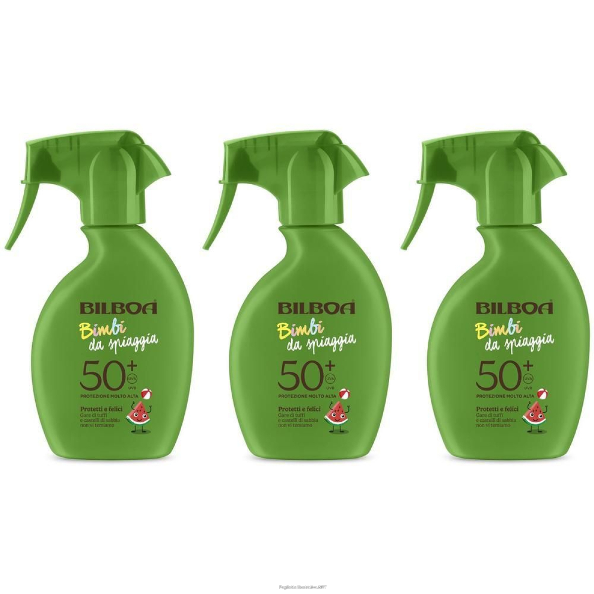 Trova Offerte di bilboa bimbi da spiaggia crema solare trigger bambini spf 50+ 3x250 m e compra online