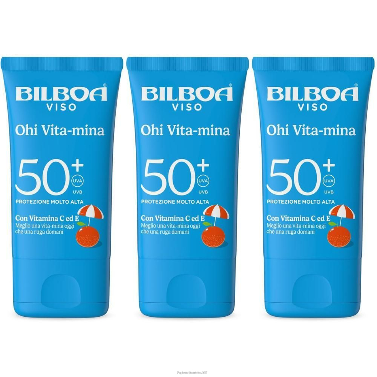 Trova Offerte di bilboa ohi vita-mina crema viso solare spf 50+ con multivitamina 3x40 e compra online