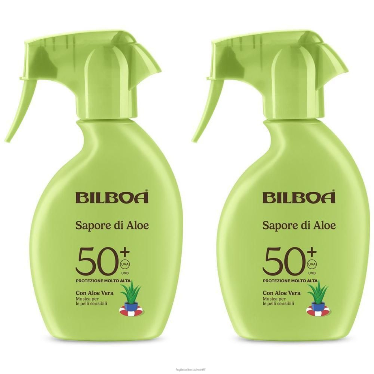 Trova Offerte di bilboa sapore di aloe crema solare trigger spf 50+ con aloe vera 2x250 e compra online