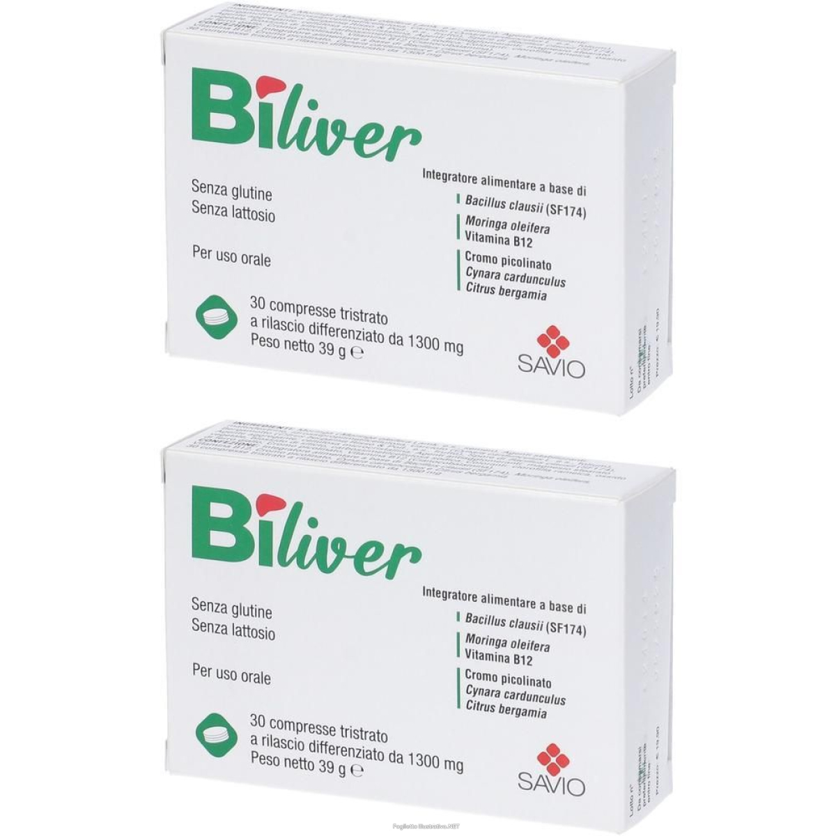 Trova Offerte di biliver 30 compresse 2x39 g a rilascio prolungato e compra online