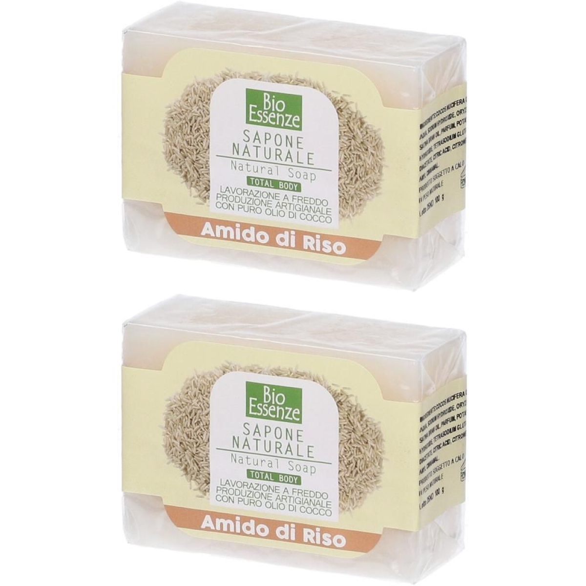 Trova Offerte di Bio essenze sapone naturale amido di riso 2x100 g e compra online
