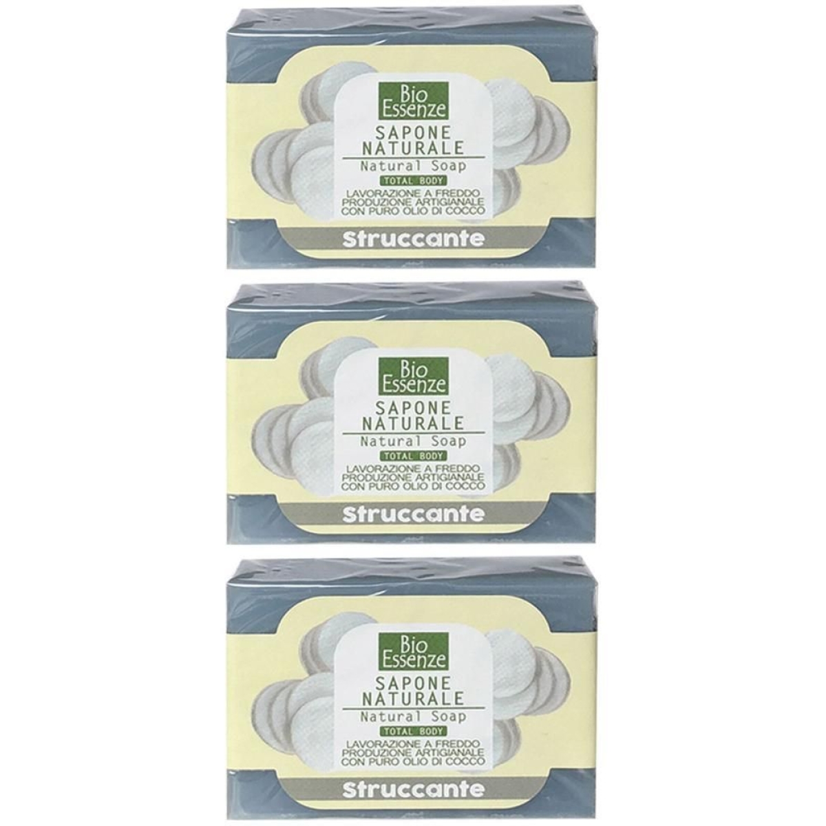 Trova Offerte di Bio essenze sapone naturale struccante 3x100 g e compra online