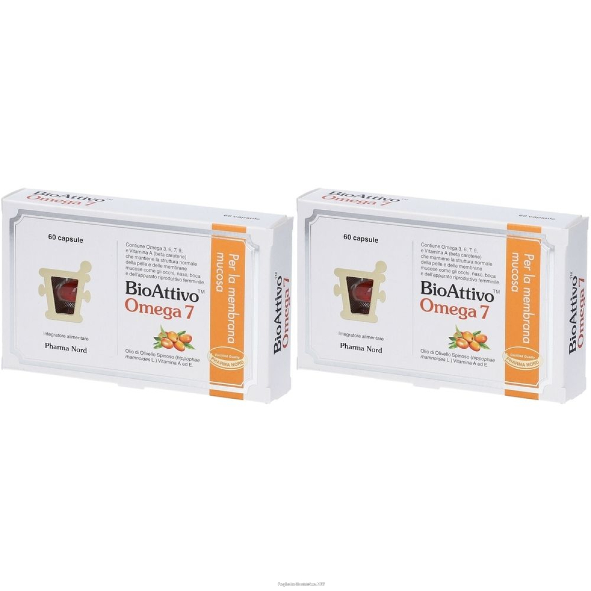 Trova Offerte di bioattivo omega 7 60 capsule set da 2 2x42 g e compra online