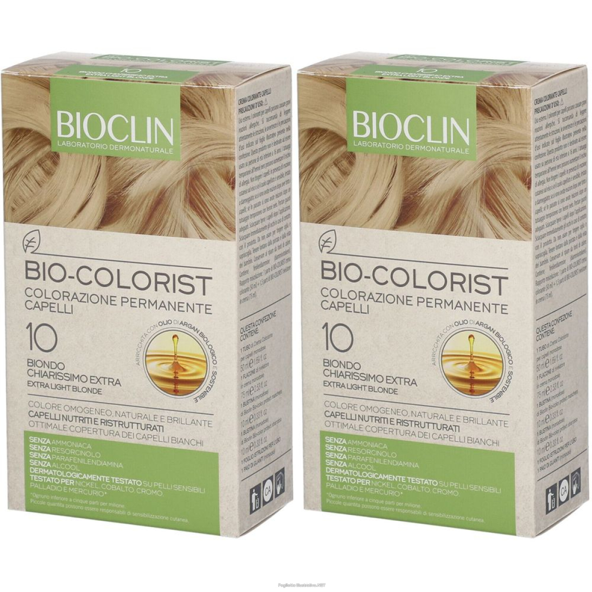 Trova Offerte di bioclin bio-colorist 10 biondo chiarissimo set da 2 2x1 pz lozione per e compra online