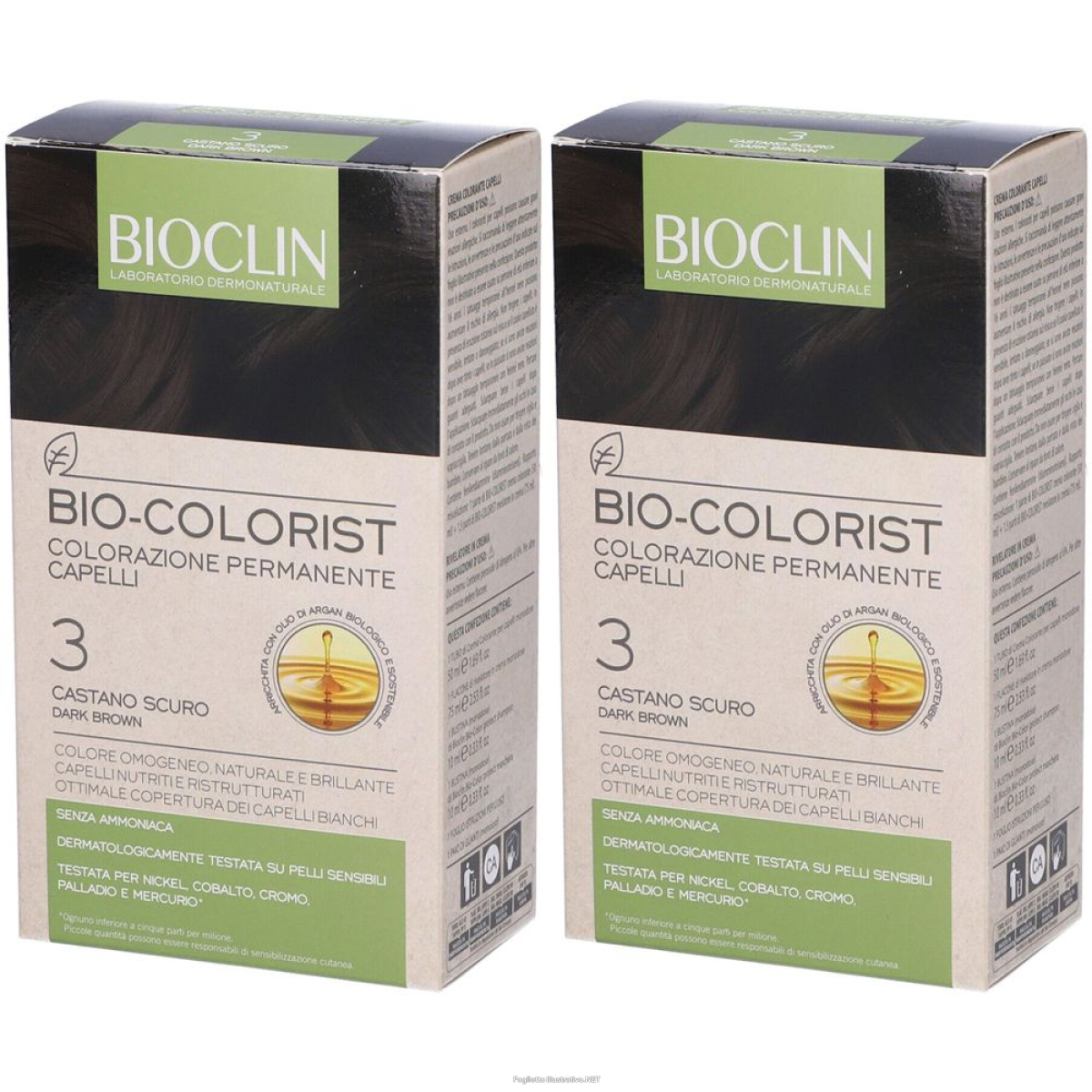 Trova Offerte di bioclin bio-colorist 3 castano scuro set da 2 2x1 pz tintura e compra online