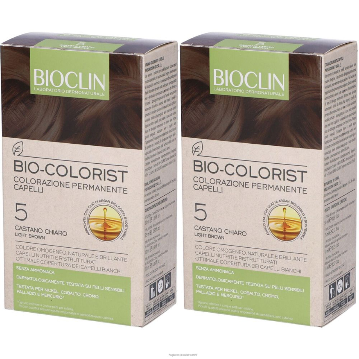 Trova Offerte di bioclin bio-colorist 5 castano chiaro set da 2 2x1 pz tintura e compra online
