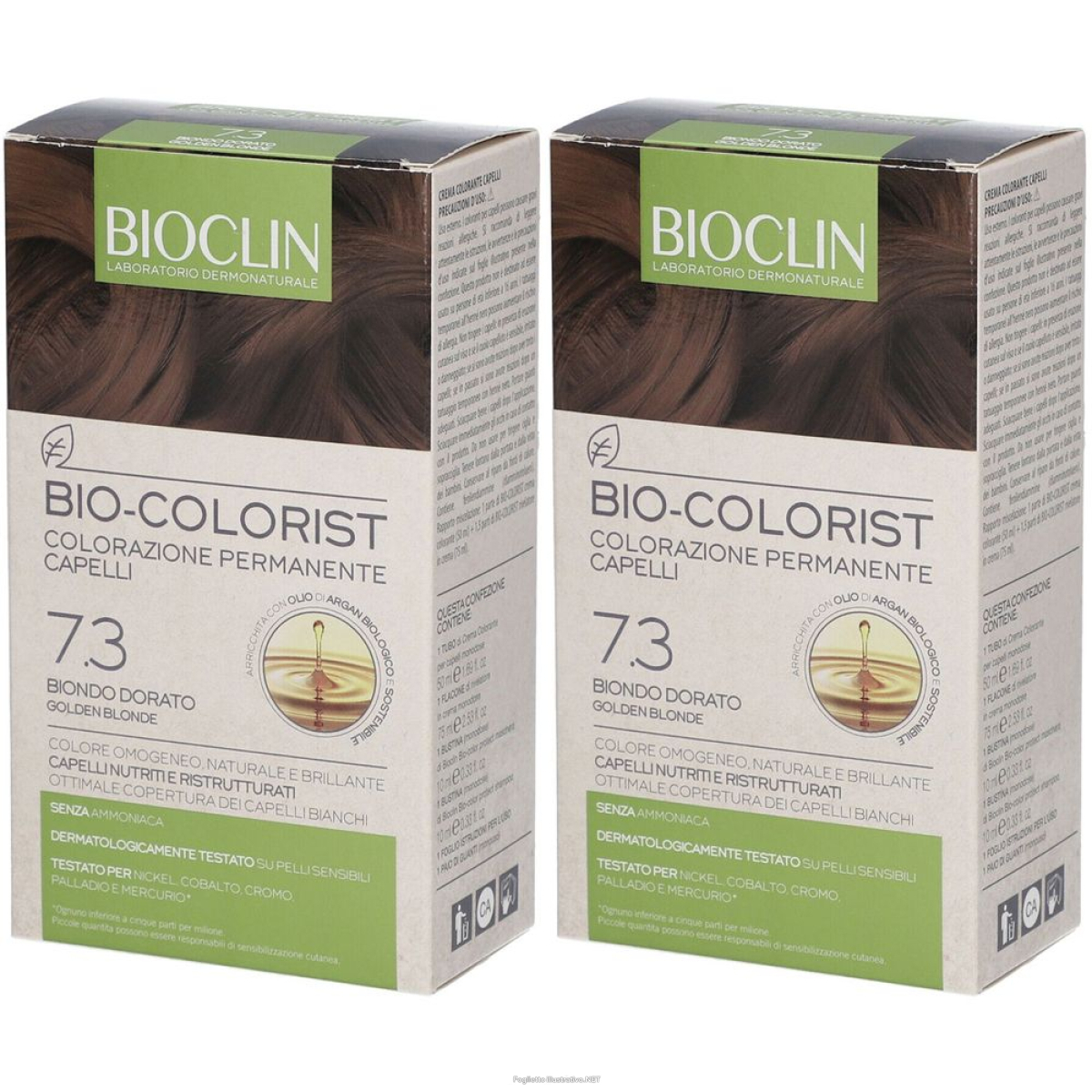 Trova Offerte di bioclin bio-colorist 7.3 biondo dorato set da 2 2x1 pz lozione per cap e compra online