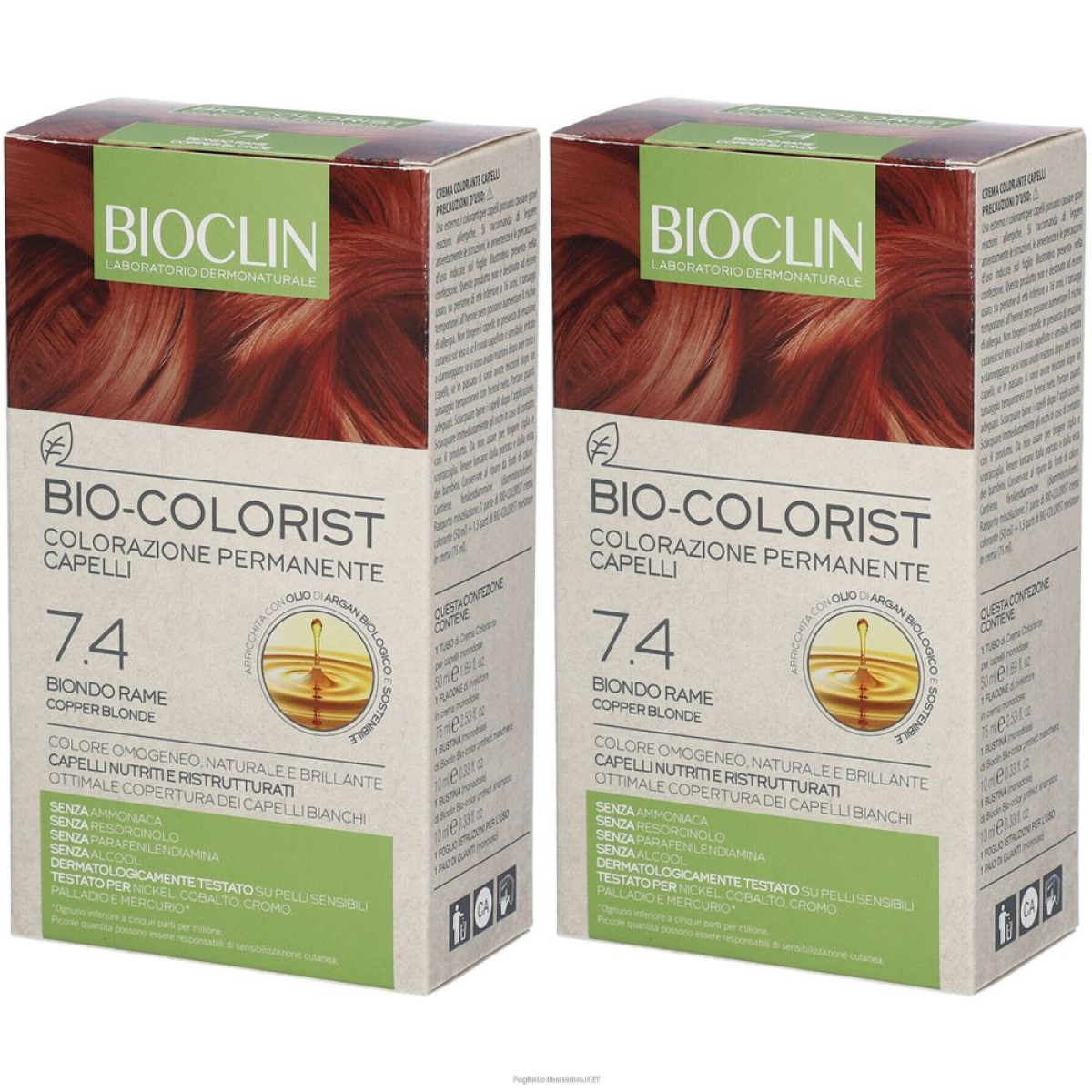 Trova Offerte di bioclin bio-colorist 7.4 biondo rame set da 2 2x1 pz lozione per capel e compra online