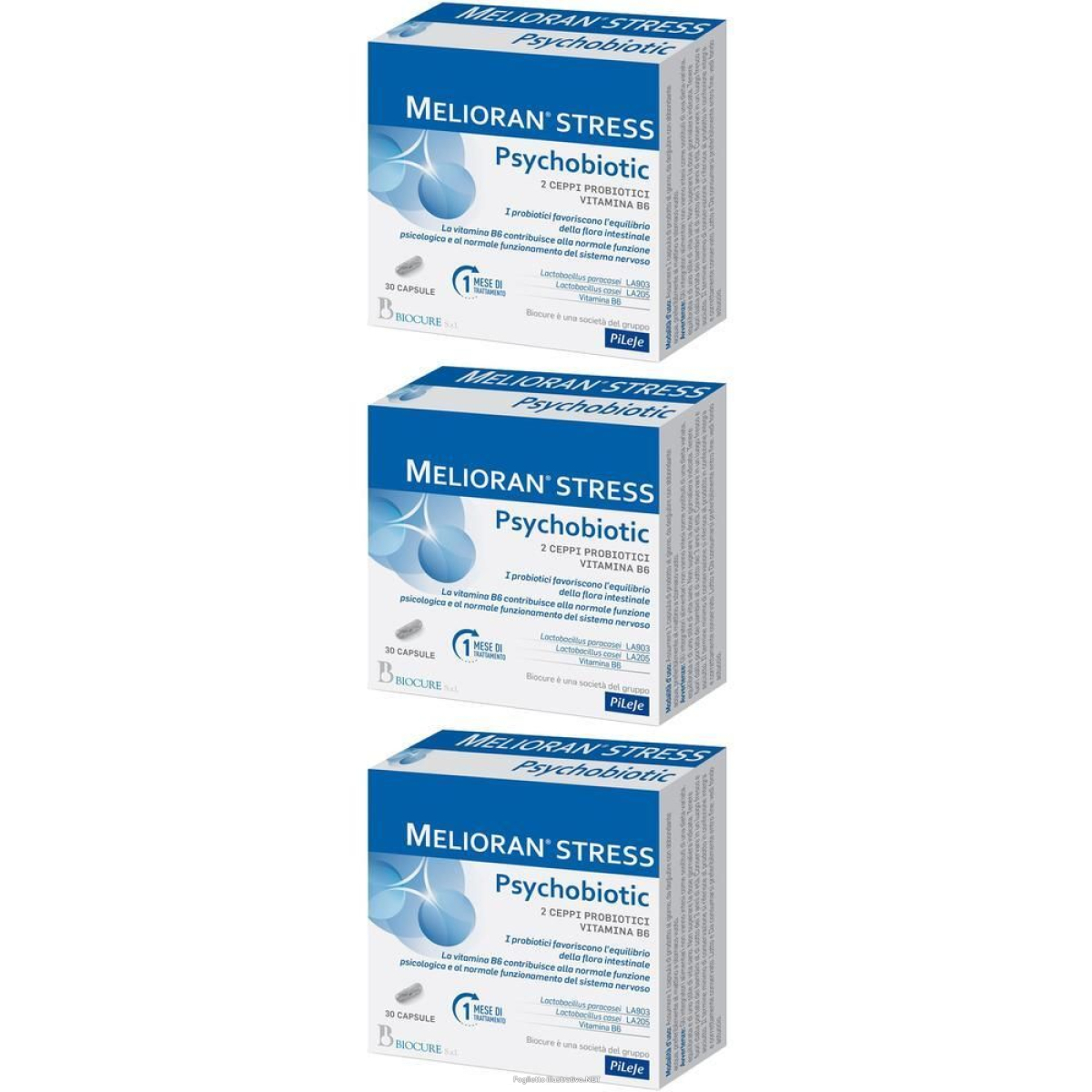 Trova Offerte di biocure melioran stress psychobiotic capsule 3x14 g e compra online