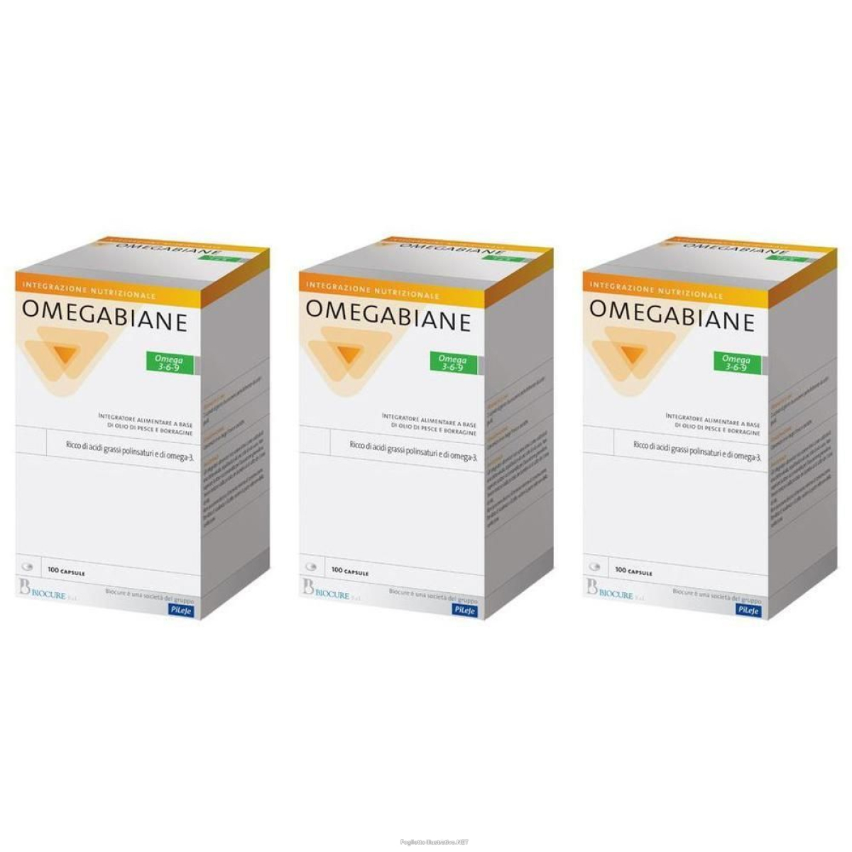 Trova Offerte di biocure omegabiane 3-6-9 capsule 3x100 pz e compra online
