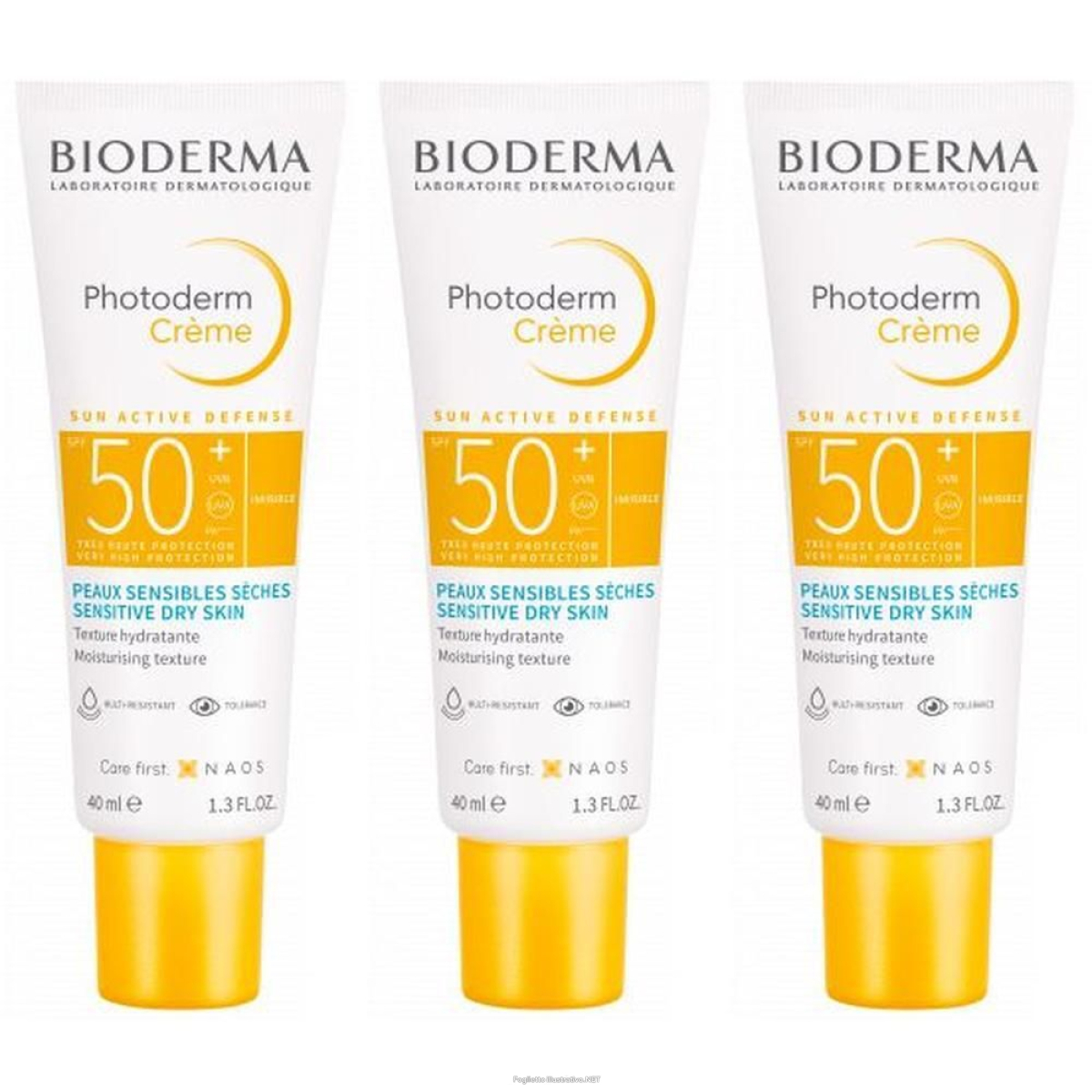 Trova Offerte di bioderma photoderm creme spf50+ crema solare 3x40 ml e compra online