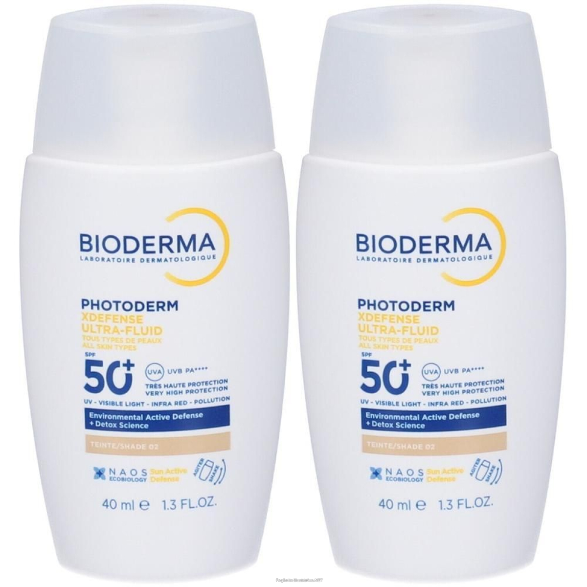 Trova Offerte di bioderma photoderm xdefense ultra-fluid spf50+ tonalità 02 2x40 ml e compra online