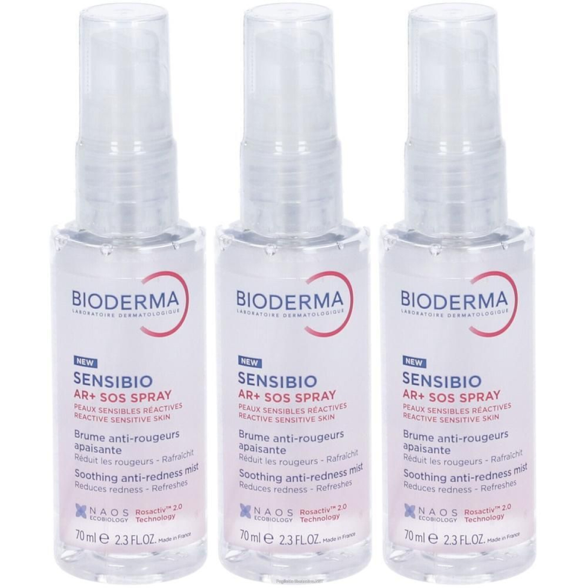 Trova Offerte di bioderma sensibio ar+ sos spray lenitivo anti-rossore 3x70 ml e compra online