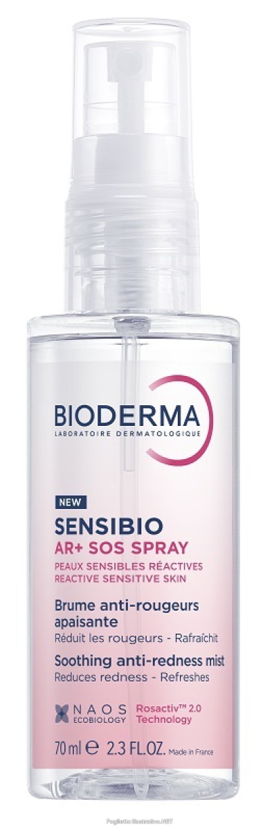 Trova Offerte di bioderma sensibio ar+ sos spray - spray viso lenitivo anti-rossori per pelle sensibile - 70 ml e compra online
