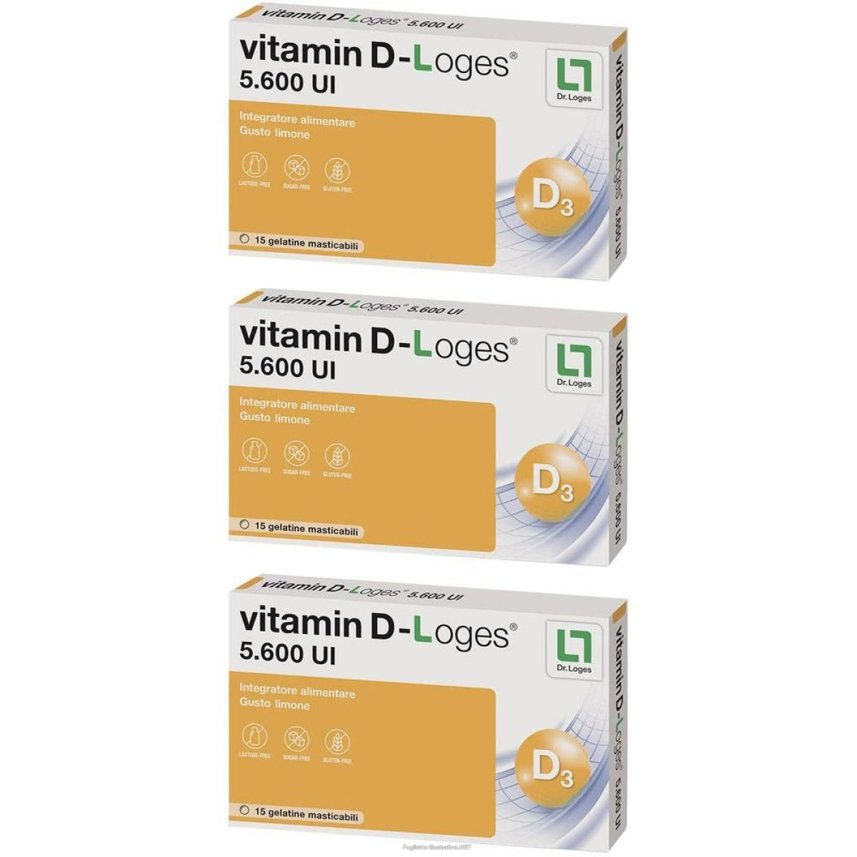 Trova Offerte di biofarmex vitamin d-loges 5.600 ui gelatine masticabili 3x15 pz carame e compra online