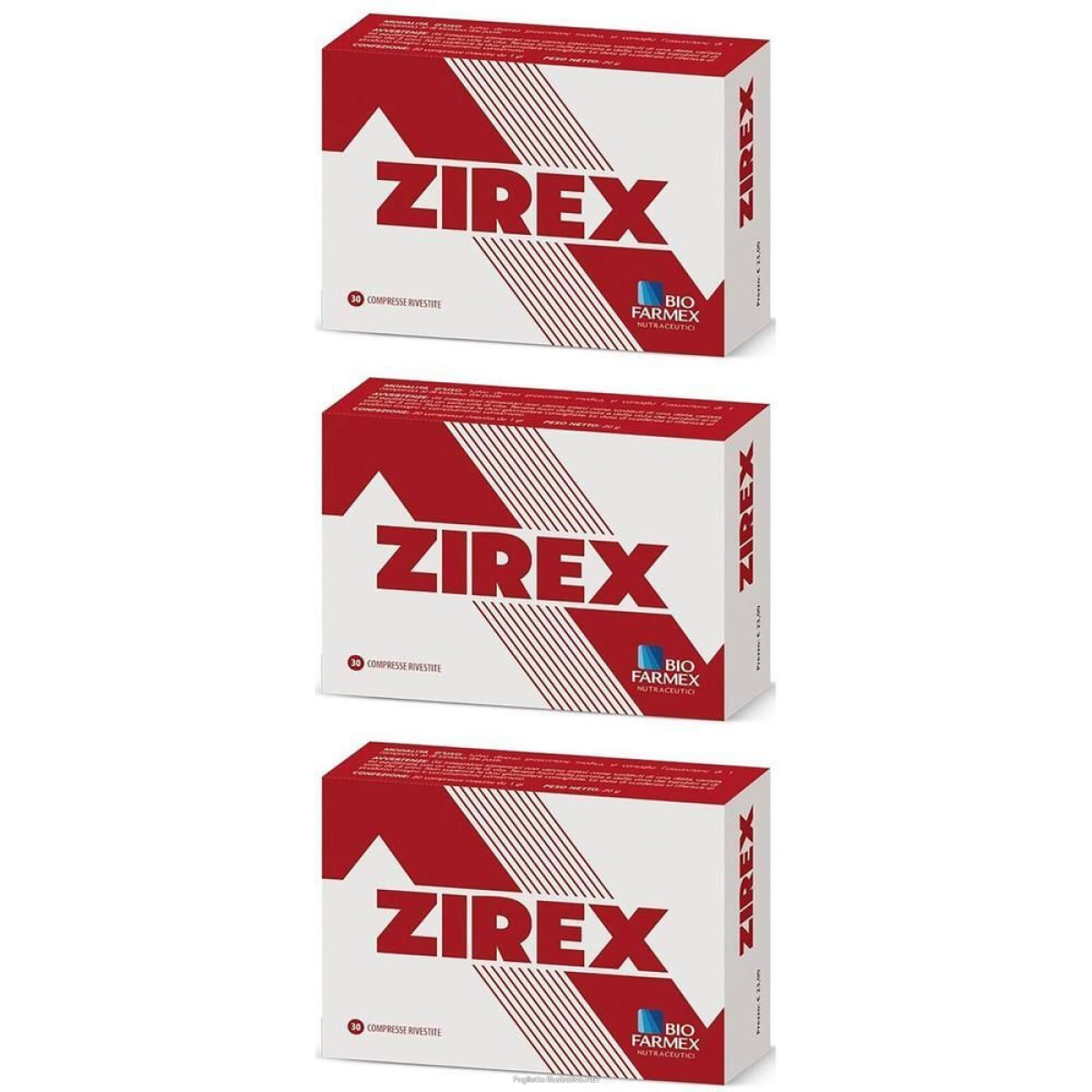 Trova Offerte di biofarmex zirex compresse rivestite 3x30 pz rivestite con fi e compra online