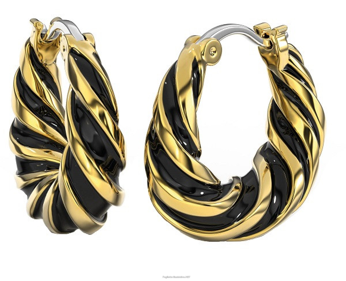 Trova Offerte di biojoux - orecchino alara black gold plated bjt365 e compra online