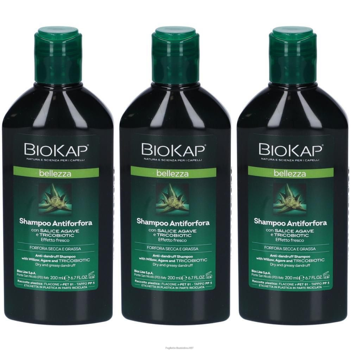 Trova Offerte di biokap bellezza shampoo antiforfora 3x200 ml e compra online