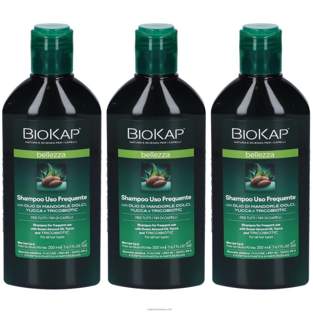 Trova Offerte di biokap bellezza shampoo uso frequente 3x200 ml e compra online