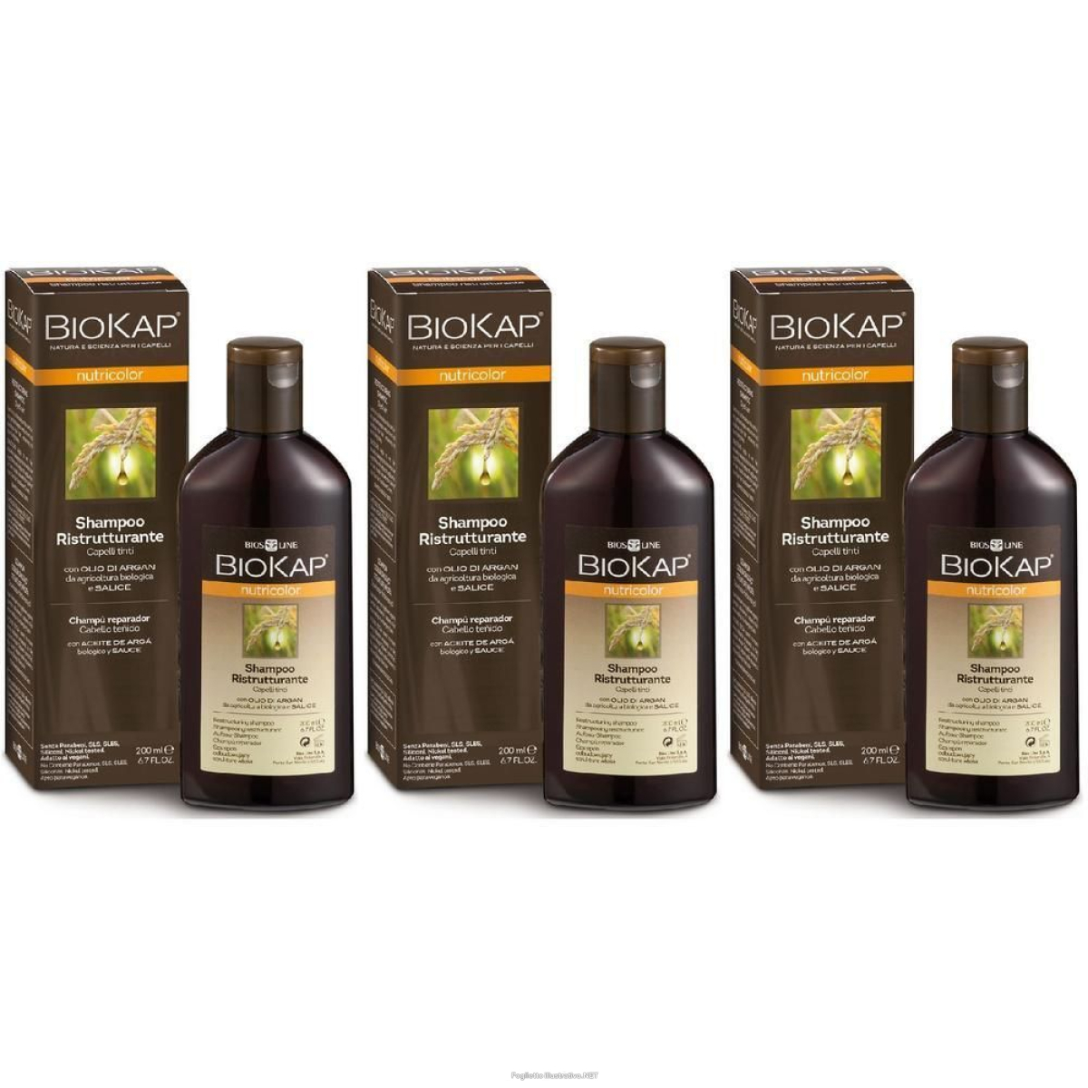 Trova Offerte di biokap nutricolor shampoo ristrutturante 200 ml 3x200 ml e compra online