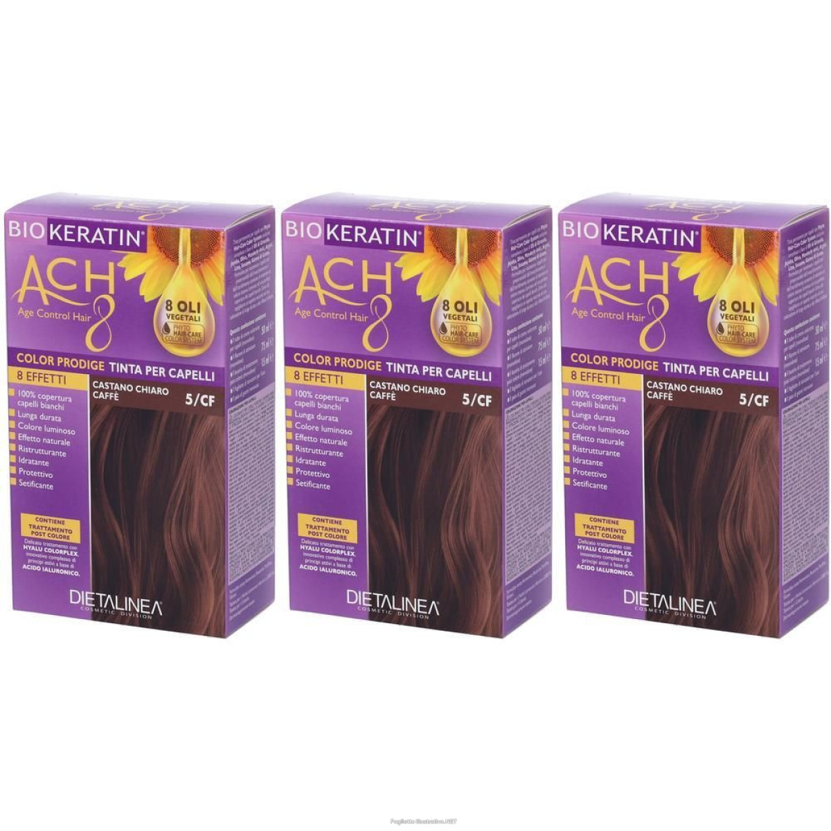 Trova Offerte di biokeratin ach8 color 5/cf 3x1 st e compra online