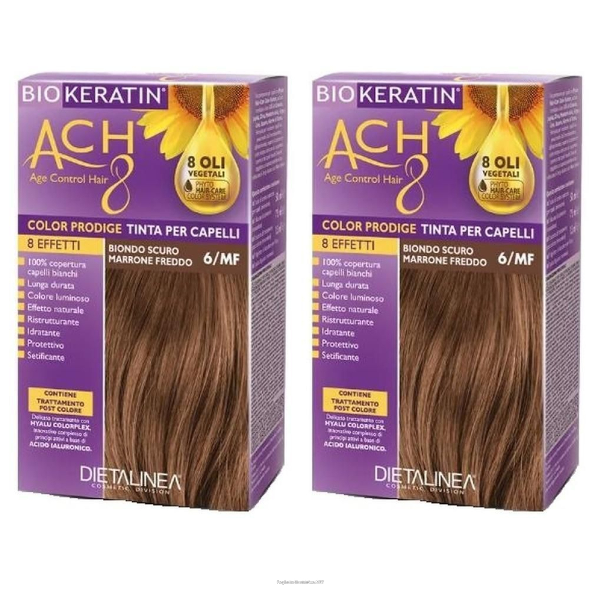 Trova Offerte di biokeratin ach8 color 6/mf 2x1 st e compra online