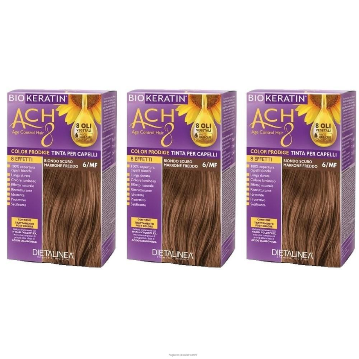 Trova Offerte di biokeratin ach8 color 6/mf 3x1 st e compra online