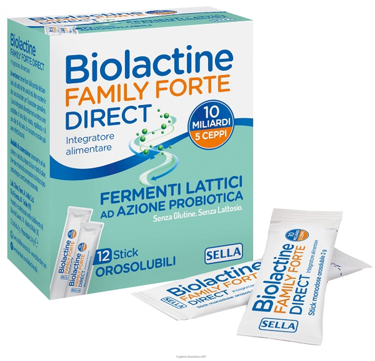 Trova Offerte di biolactine family forte direct integratore di fermenti lattici ad azione probiotica 12 stick orosolubili e compra online