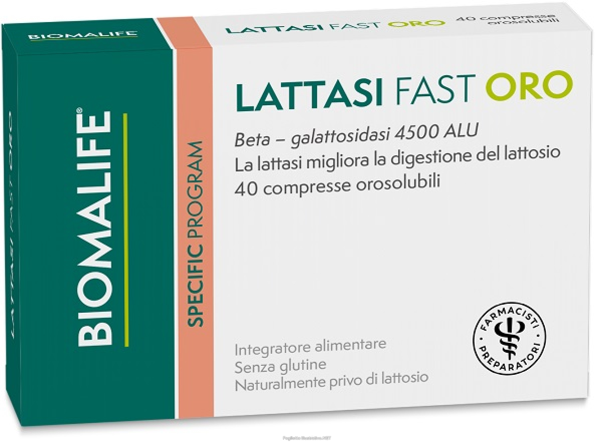Trova Offerte di biomalife lattasi fast oro integratore per la digestione del lattosio 40 compresse orosolubili e compra online