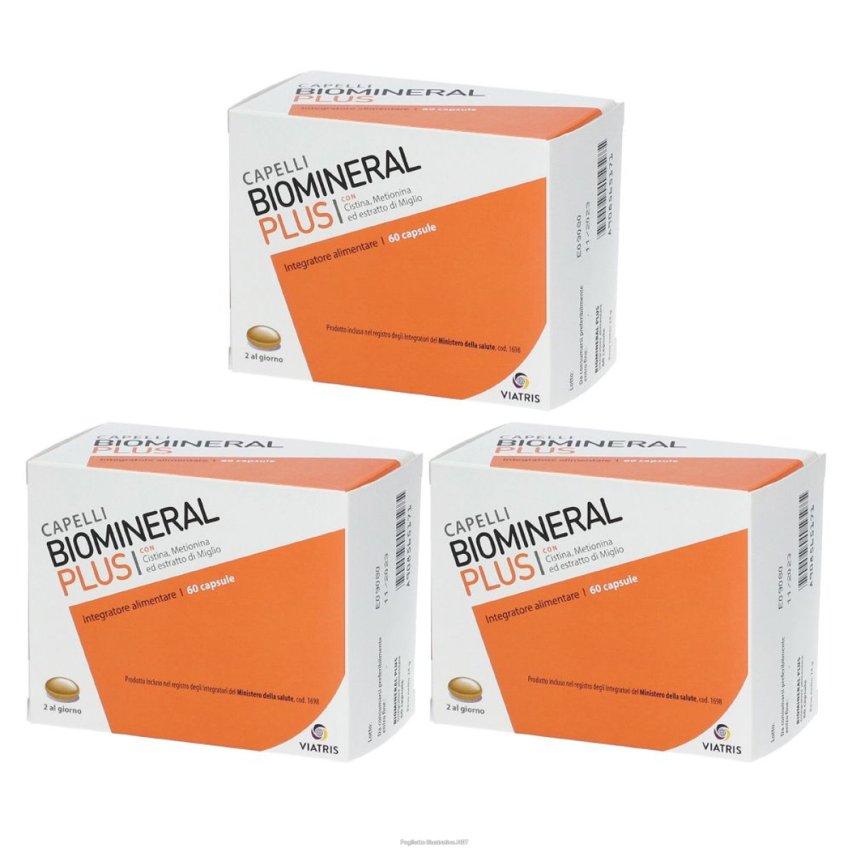 Trova Offerte di biomineral plus capelli set da 3 3x60 pz capsule e compra online