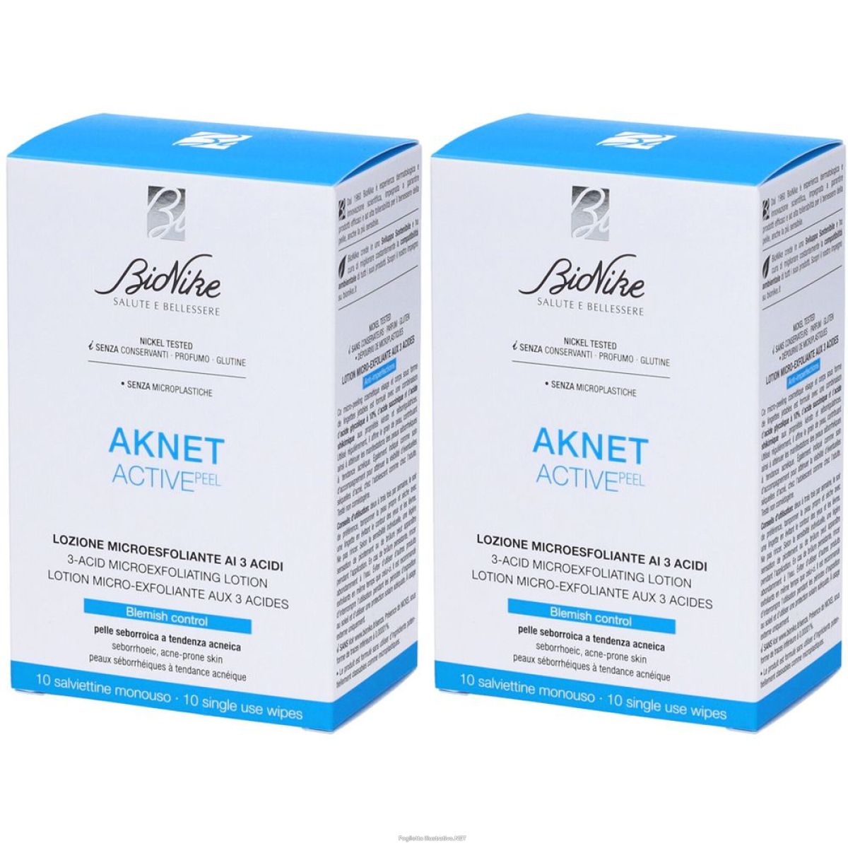 Trova Offerte di bionike aknet aktive peel salviettine monouso set da 2 2x1 pz salviett e compra online