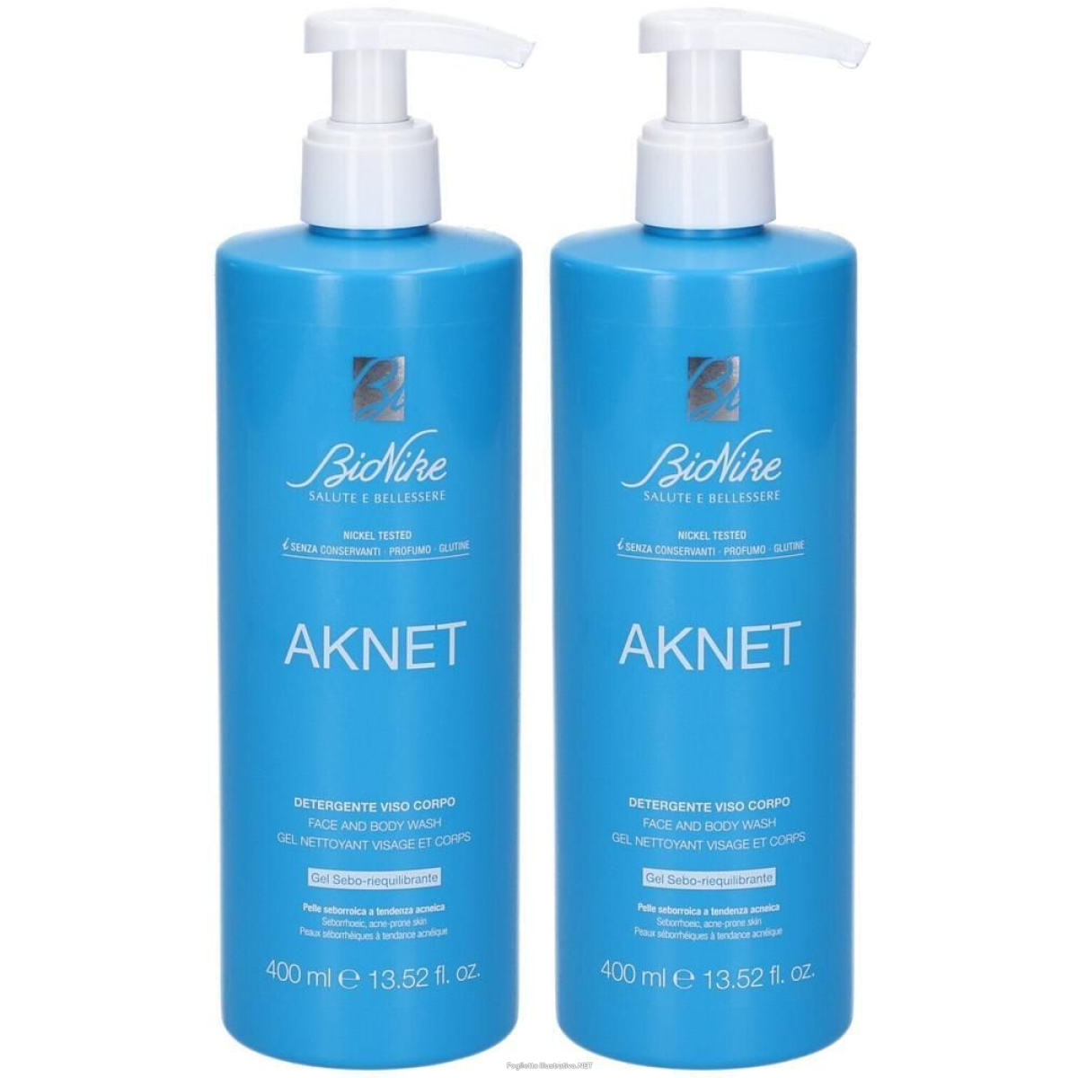 Trova Offerte di bionike aknet detergente viso e corpo 2x400 ml e compra online